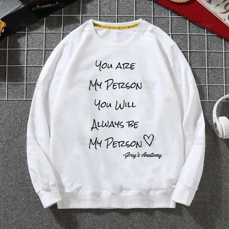 Grey's Anatomy White Sweatshirts