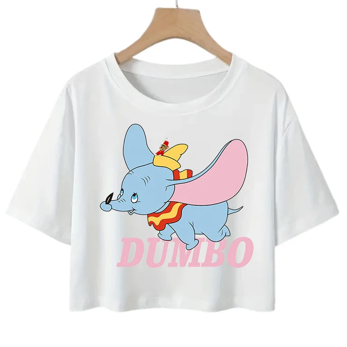 Disney Dumbo Crop Short Sleeve Top