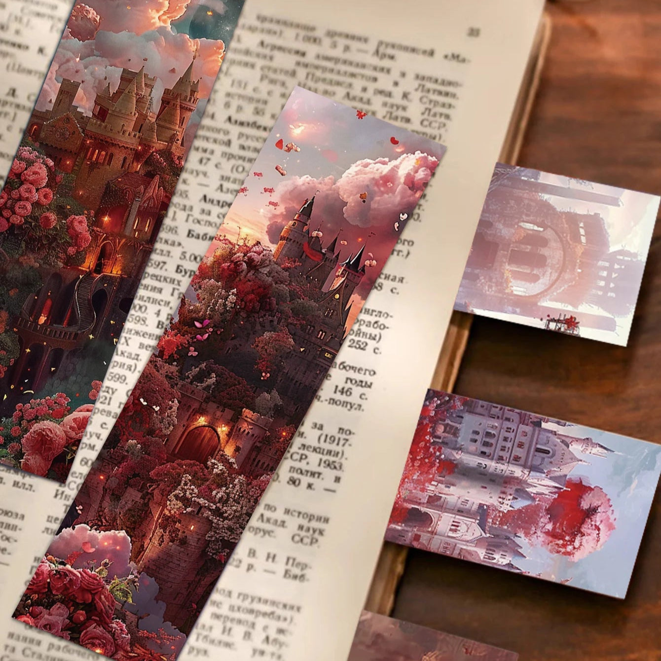 30pcs Rose Dark Fantasy Bookmarks