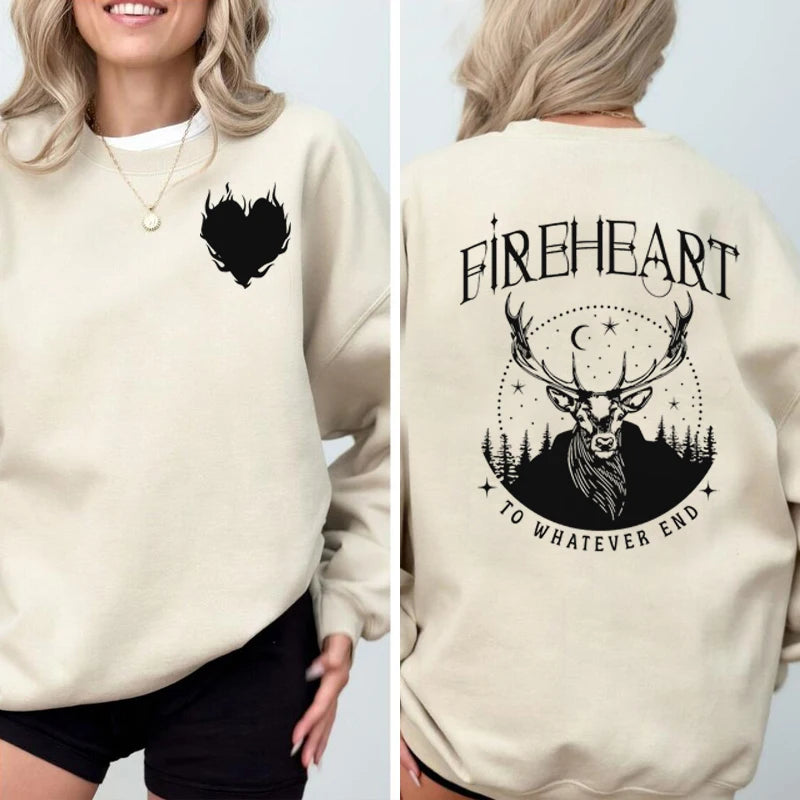 Throne of Glass Fireheart To Whatever End Sweatshirt