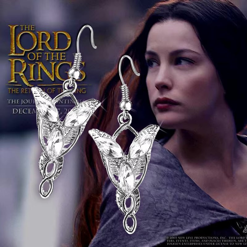 The Lord of the Rings Elf Princess Arwen's Evenstar Earrings