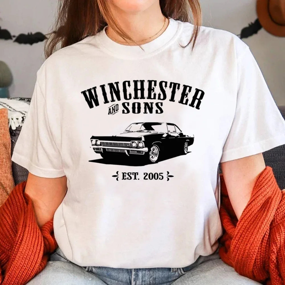 Supernatural White Short Sleeve Tops