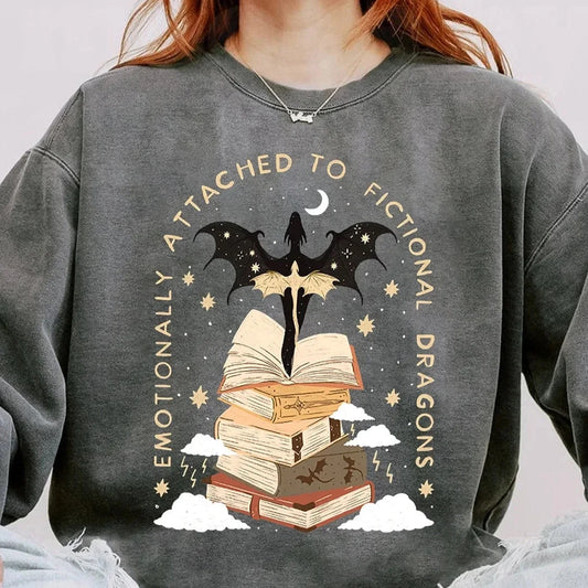Vierter Flügel – Sweatshirt mit emotionalem Aufdruck