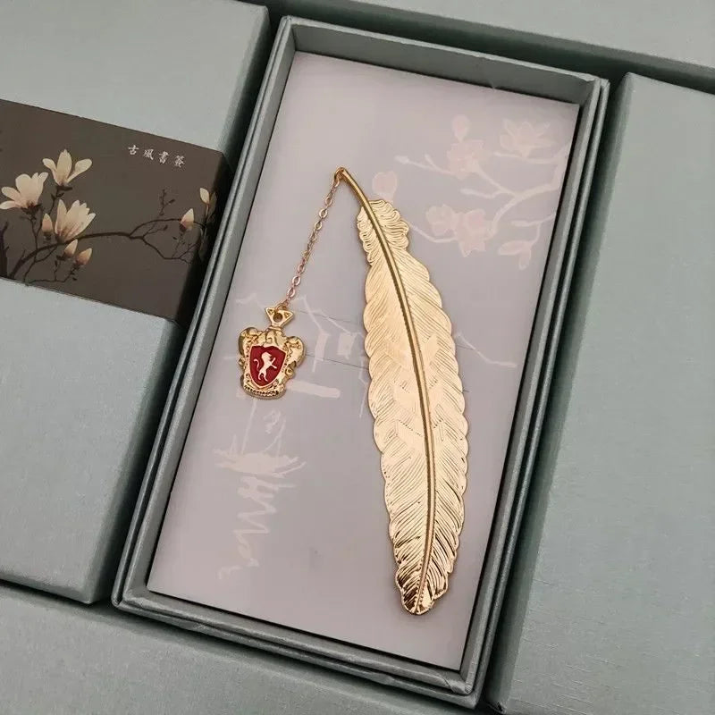 Harry Potter Gold Feather Bookmarks