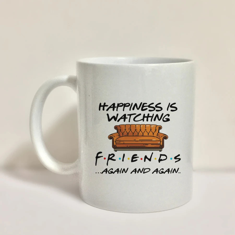 Friends Happiness Is Watching Friends Again and Again Mug