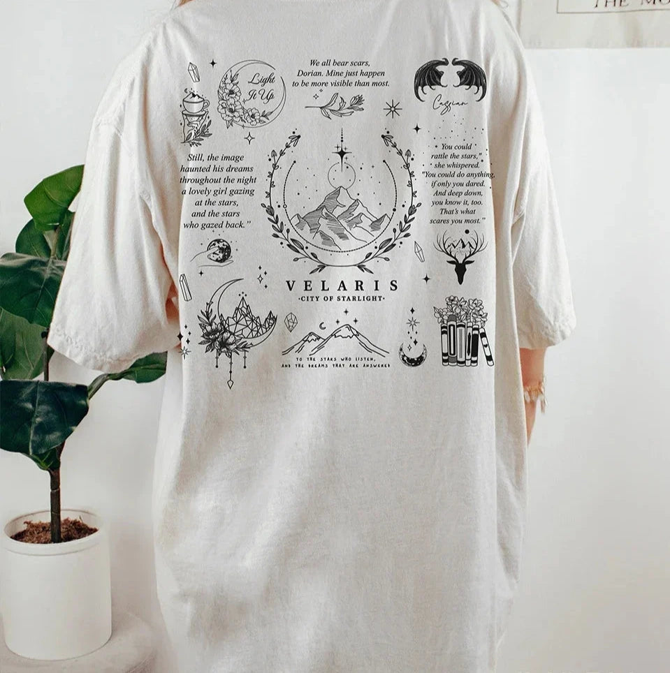 Camiseta de manga corta Velaris Una corte de rosas y espinas