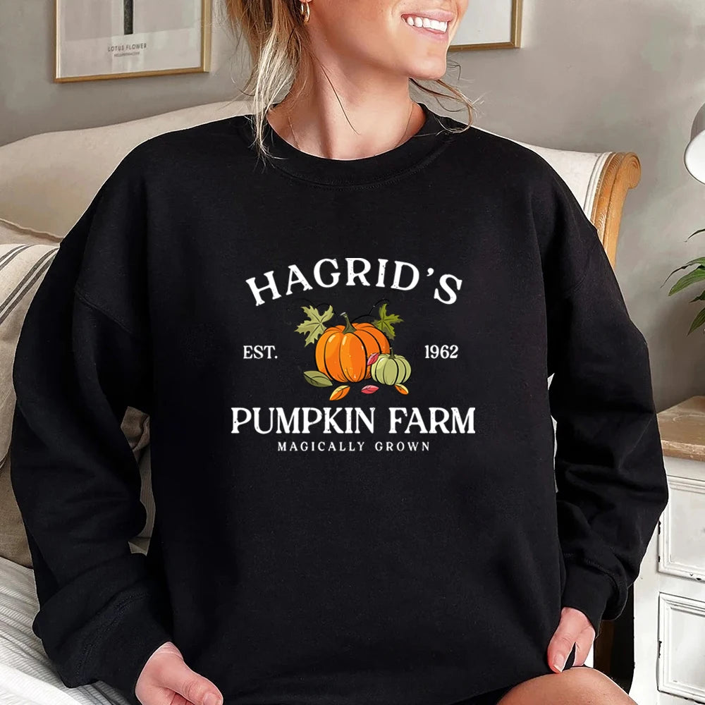 Sudadera con parche de calabaza de Hagrid de Harry Potter