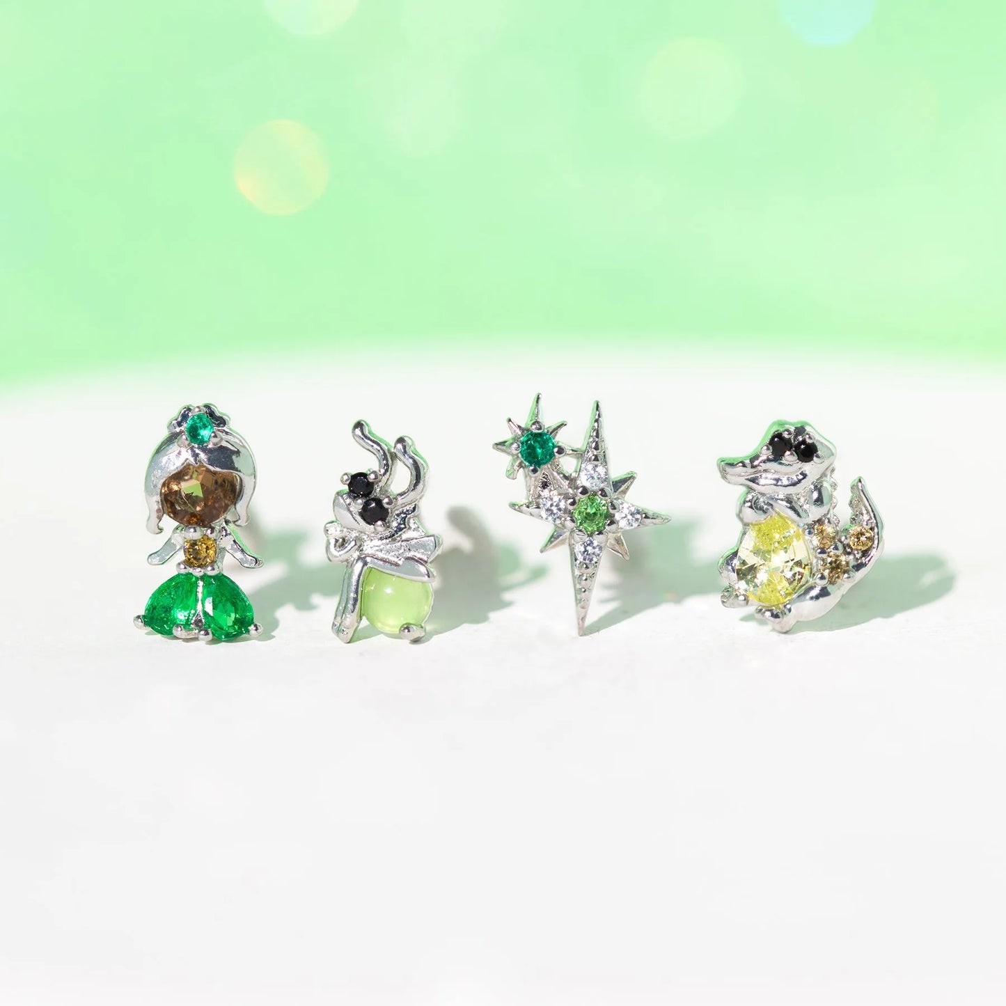 Disney Princess Tiana 4pcs Earrings