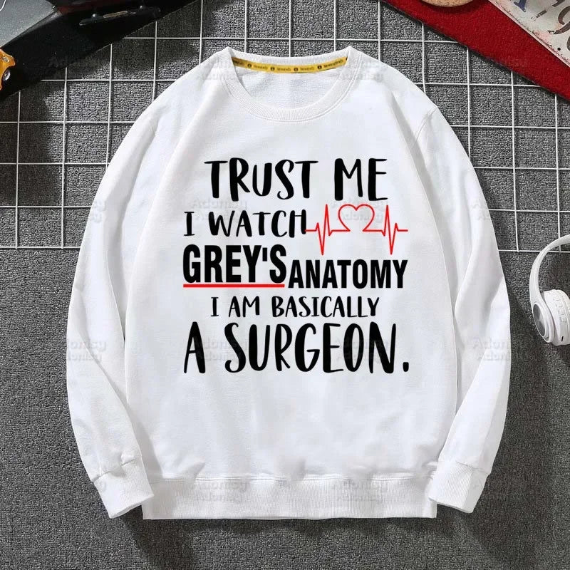 Grey's Anatomy White Sweatshirts