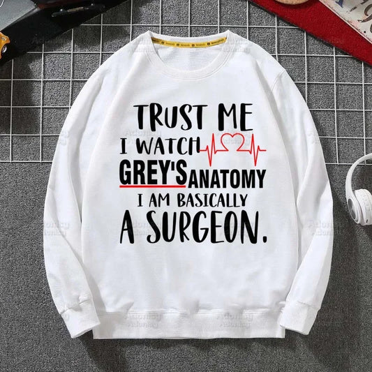 Grey's Anatomy White Sweatshirts