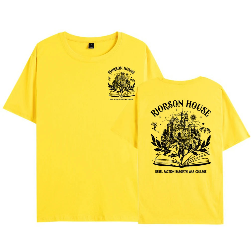 Fourth Wing Xaden Riorson House Basgiath War College Short Sleeve Top