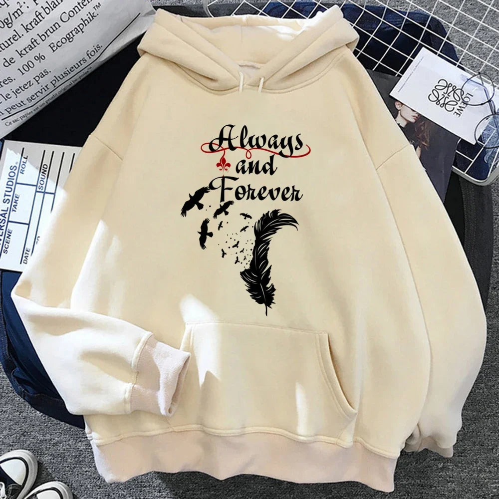 The Vampire Diaries Beige Hoodies