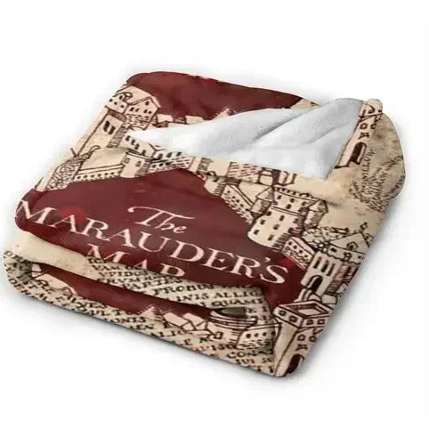 Harry Potter Marauders Map Blanket