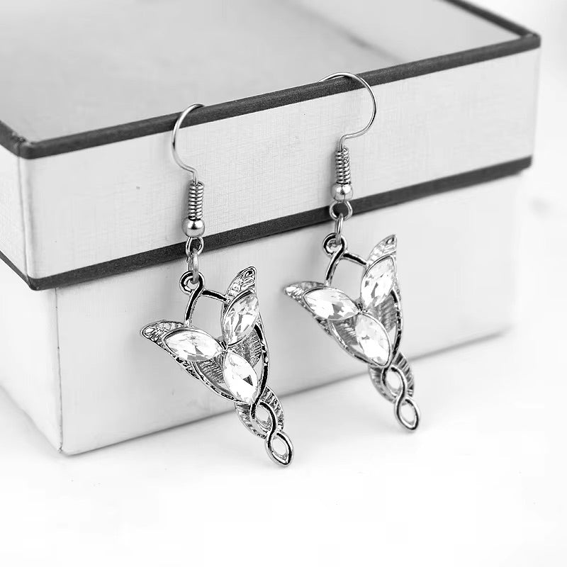 The Lord of the Rings Elf Princess Arwen's Evenstar Earrings
