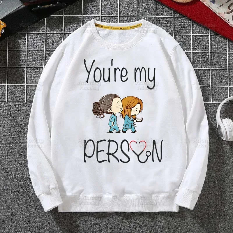 Grey's Anatomy White Sweatshirts