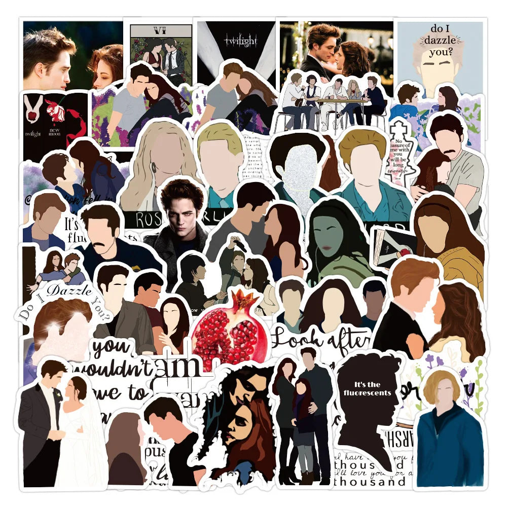 10, 30, or 50pcs Twilight Stickers