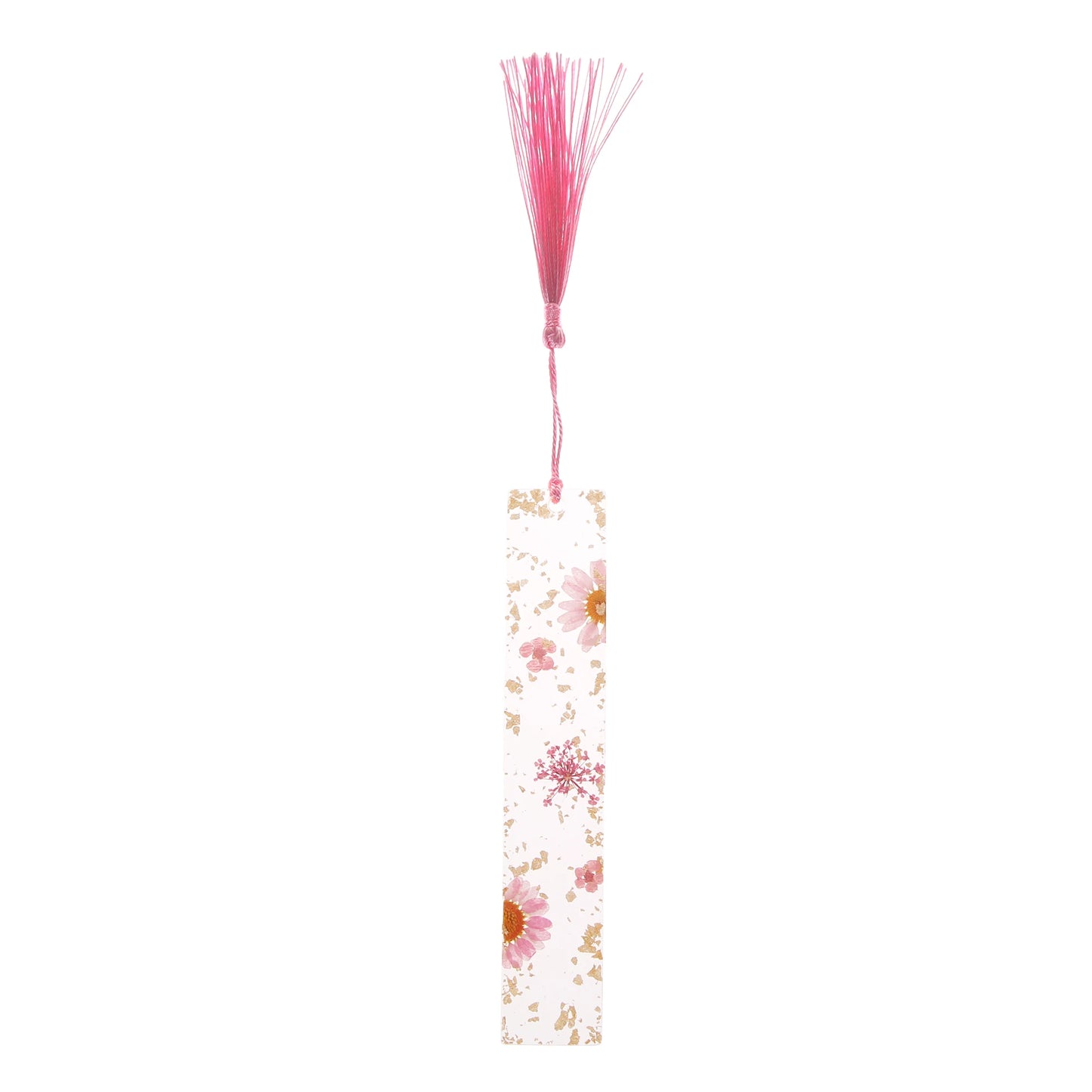 Pressed Flower Resin Tassel Bookmarks