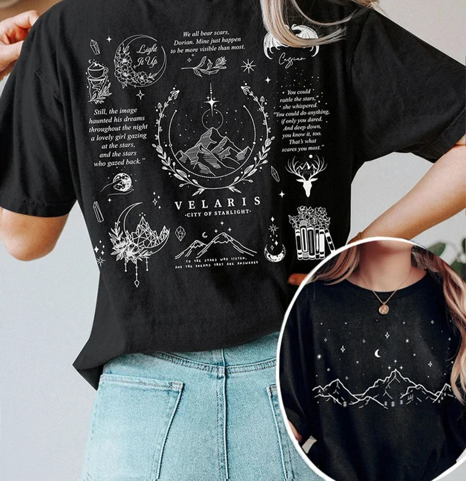Camiseta de manga corta Velaris Una corte de rosas y espinas