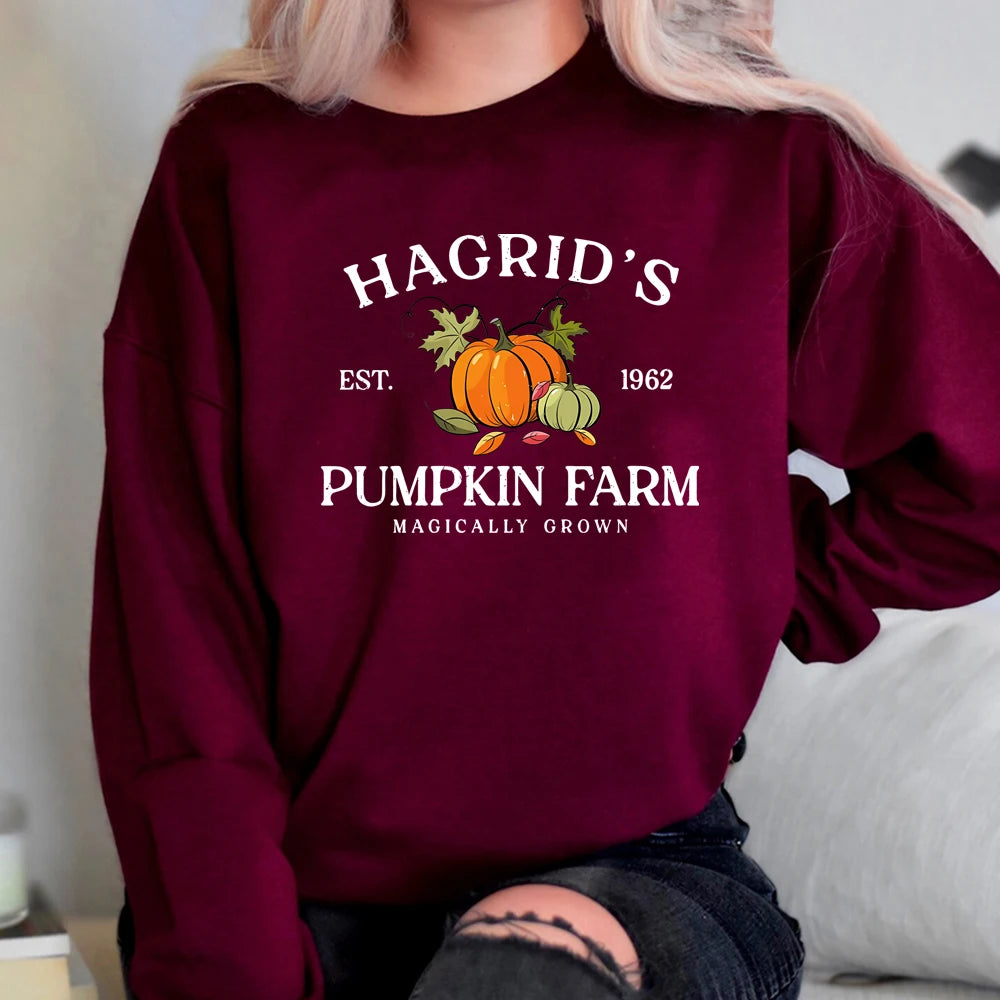 Sudadera con parche de calabaza de Hagrid de Harry Potter