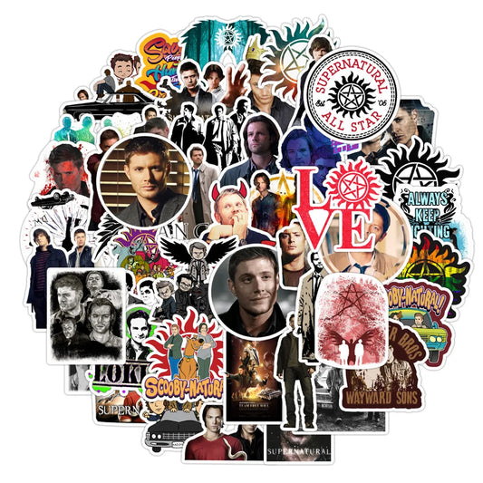 10, 30 or 50pcs Supernatural Stickers