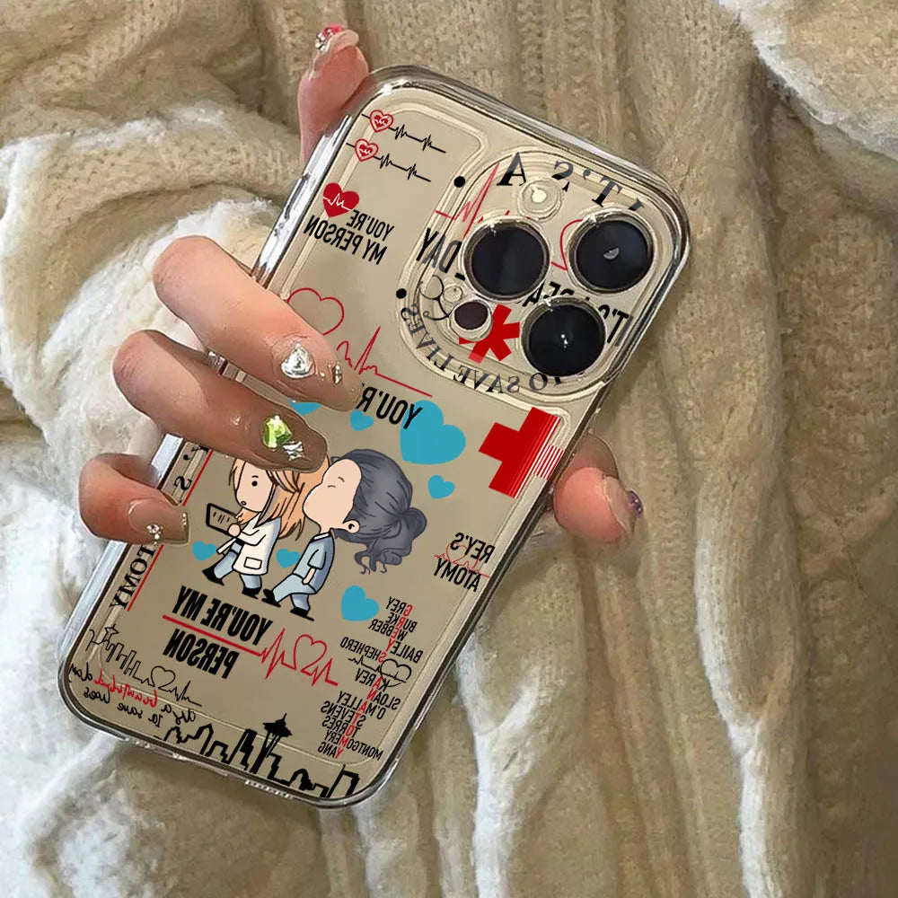 Grey's Anatomy Clear Phone Cases
