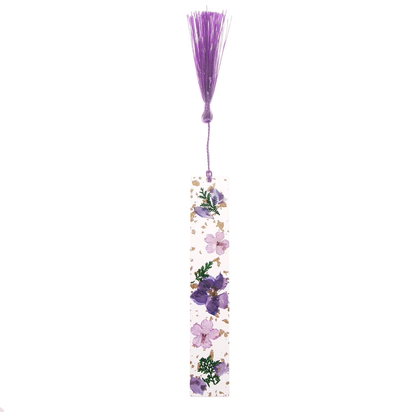Pressed Flower Resin Tassel Bookmarks