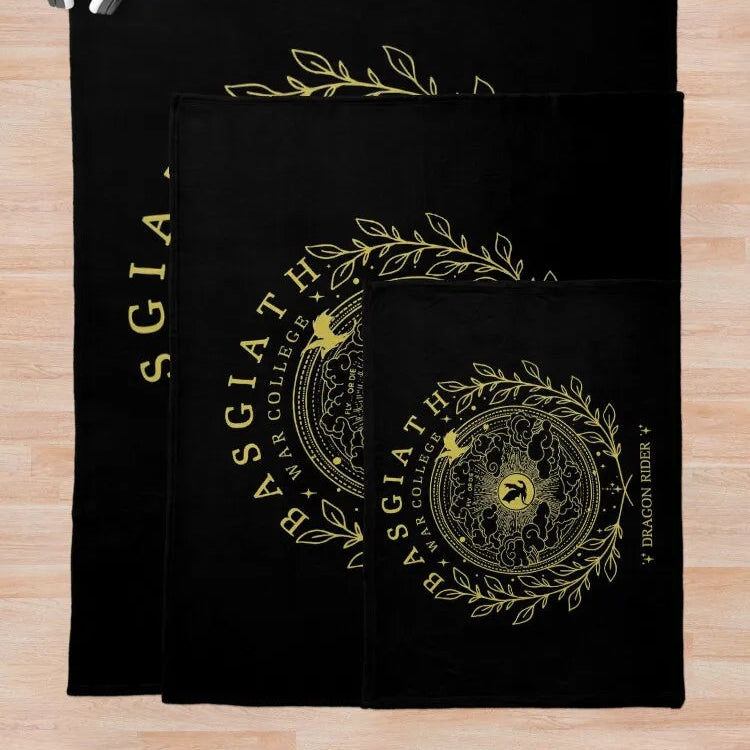 Fourth Wing Basgiath War College Dragon Rider Blanket