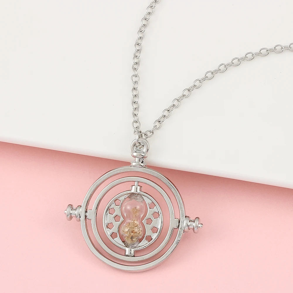 Harry Potter Hogwarts Hourglass Time Converter Necklace