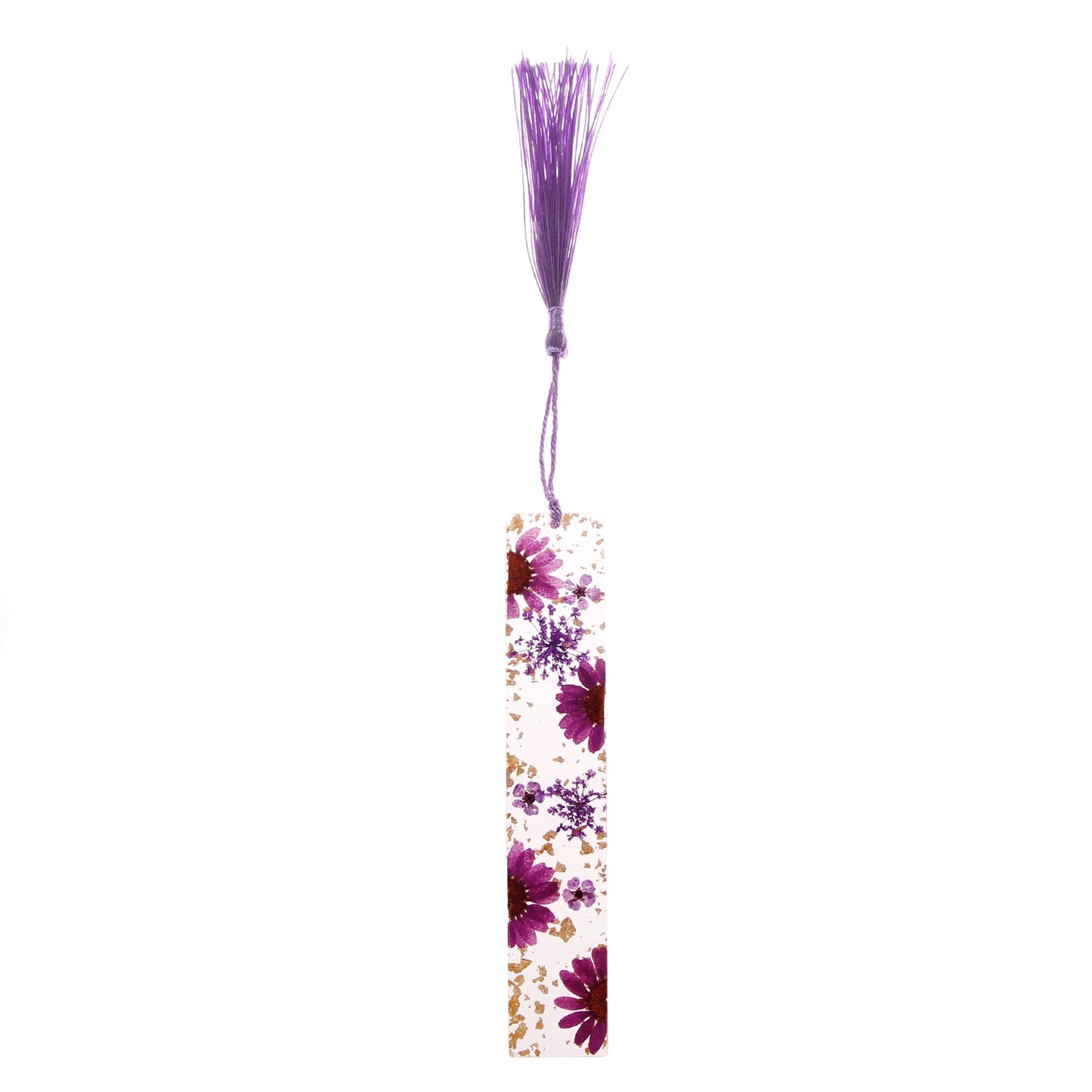 Pressed Flower Resin Tassel Bookmarks