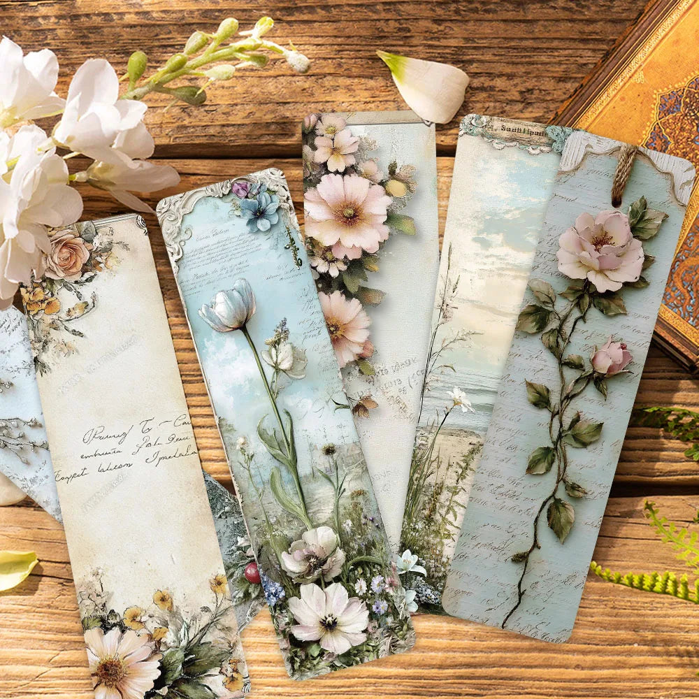 30pcs Vintage Landscape Wallflower Bookmarks
