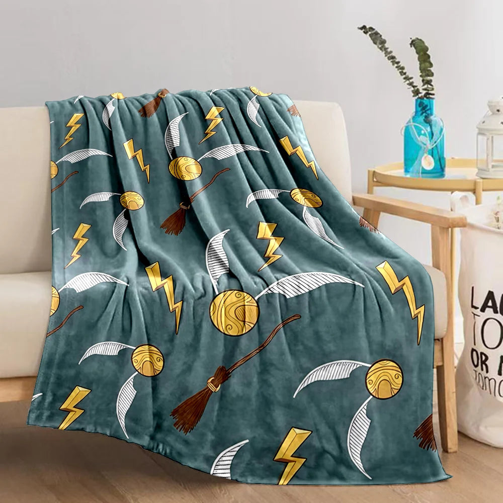 Harry Potter Cartoon Magic Tools Blankets