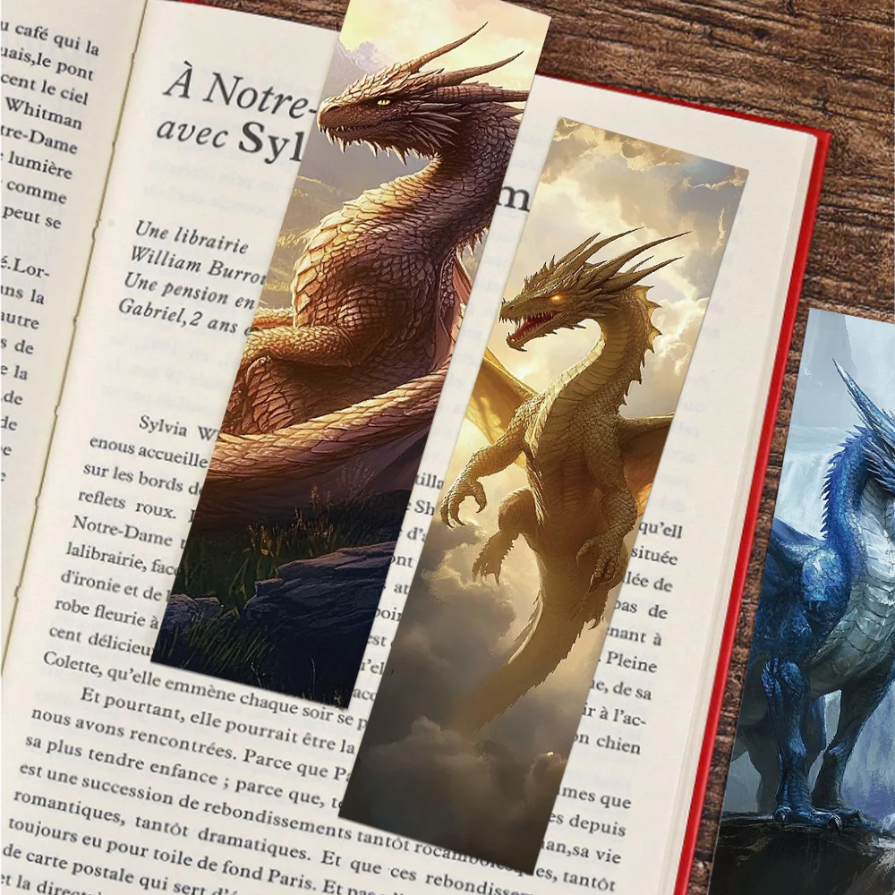 30pcs Fantasy Dragons Bookmarks