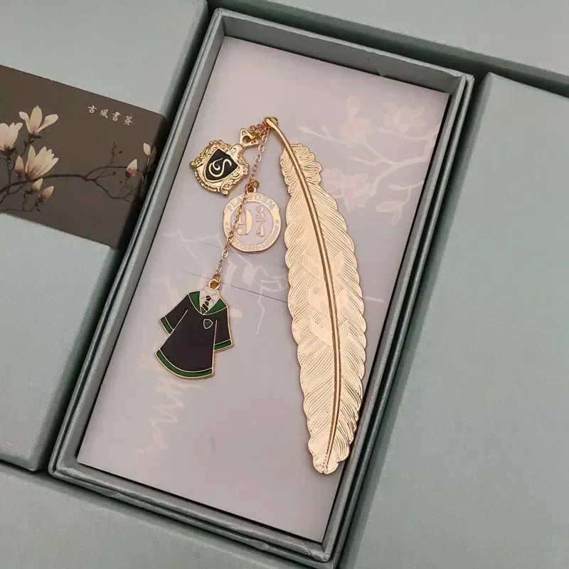 Harry Potter Gold Feather Bookmarks