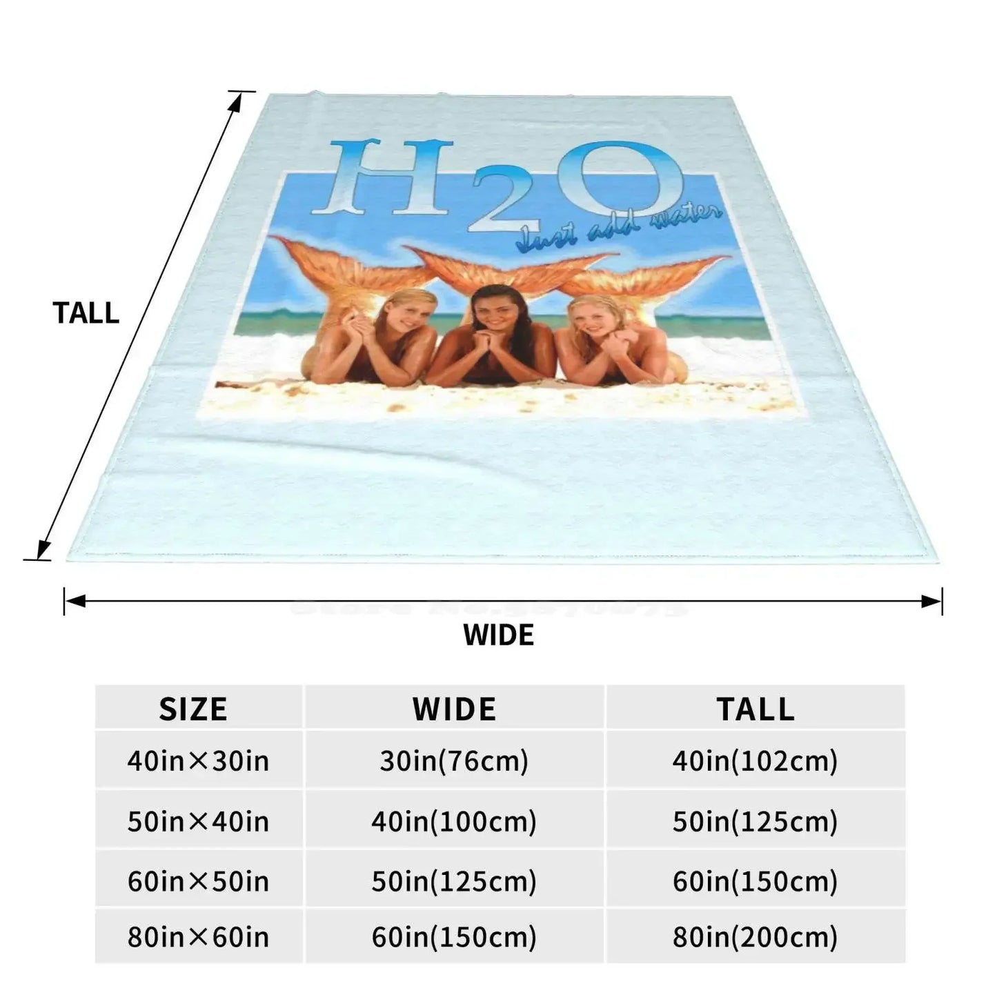 H2O Just Add Water Blanket
