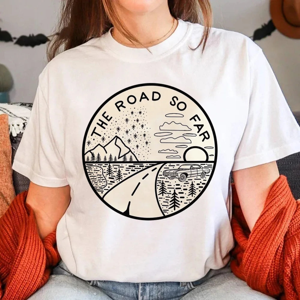 Supernatural White Short Sleeve Tops