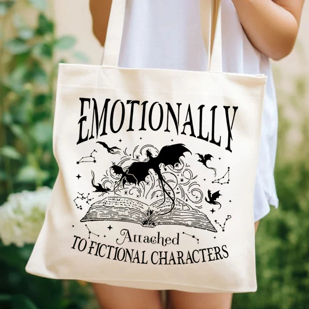 Fourth Wing Emotionally Attached Tote Bag