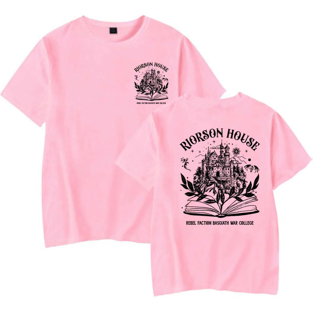 Fourth Wing Xaden Riorson House Basgiath War College Short Sleeve Top