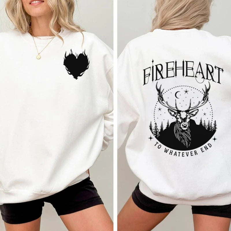 Throne of Glass Fireheart To Whatever End Sweatshirt