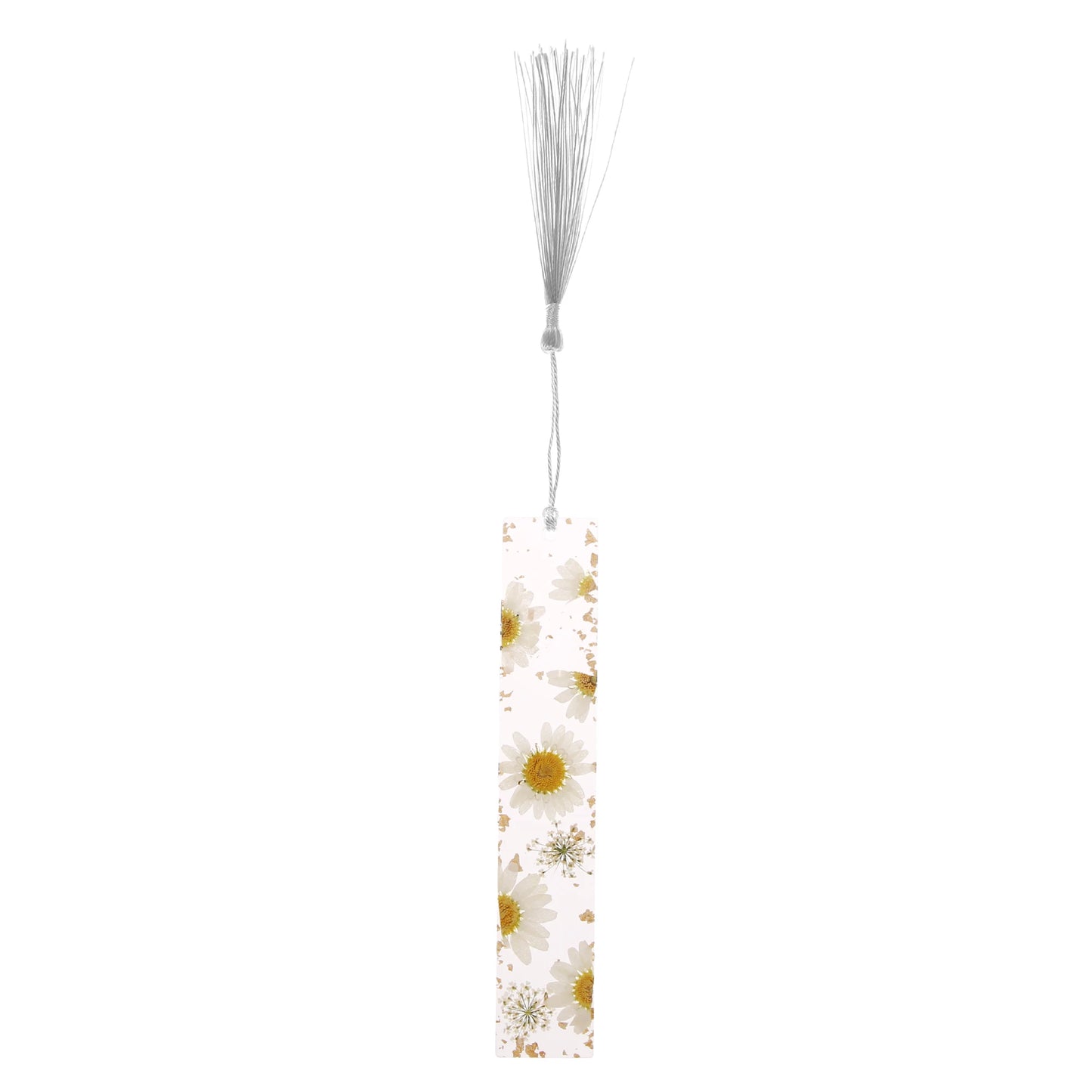 Pressed Flower Resin Tassel Bookmarks