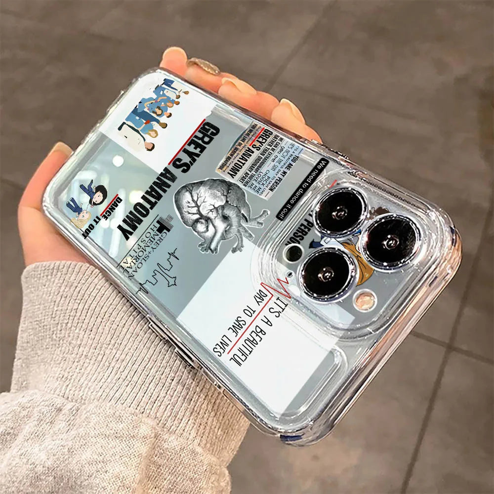 Grey's Anatomy Clear Phone Cases
