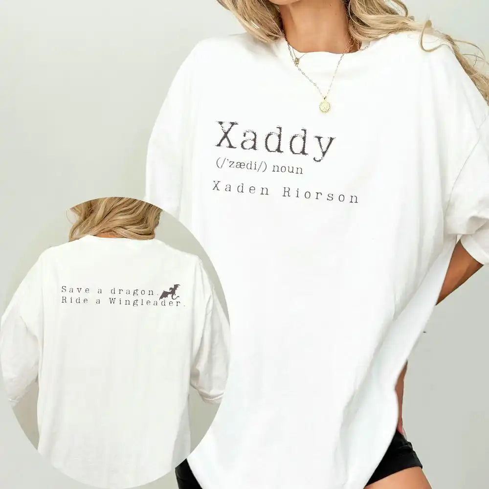 Fourth Wing Xaddy Xaden Riorson Short Sleeve Top