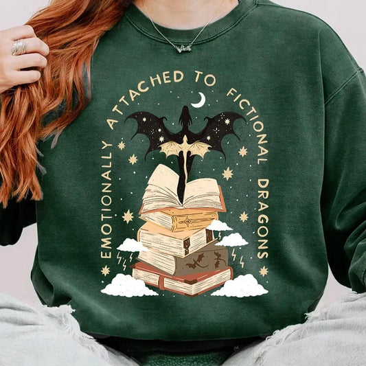 Vierter Flügel – Sweatshirt mit emotionalem Aufdruck