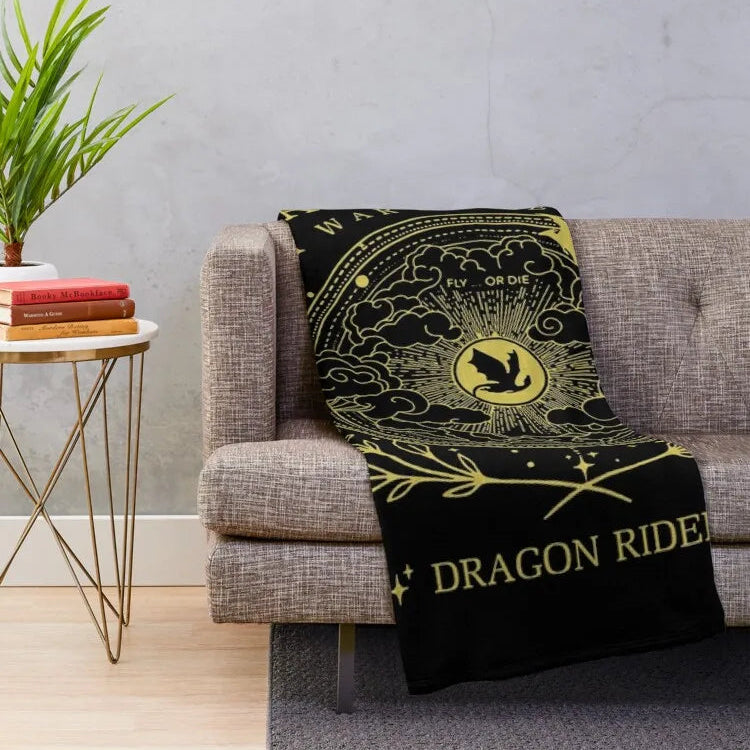 Fourth Wing Basgiath War College Dragon Rider Blanket