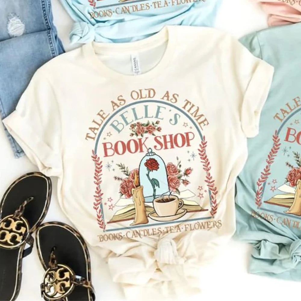 Disney Princess Belle's Book Shop Short Sleeve Top