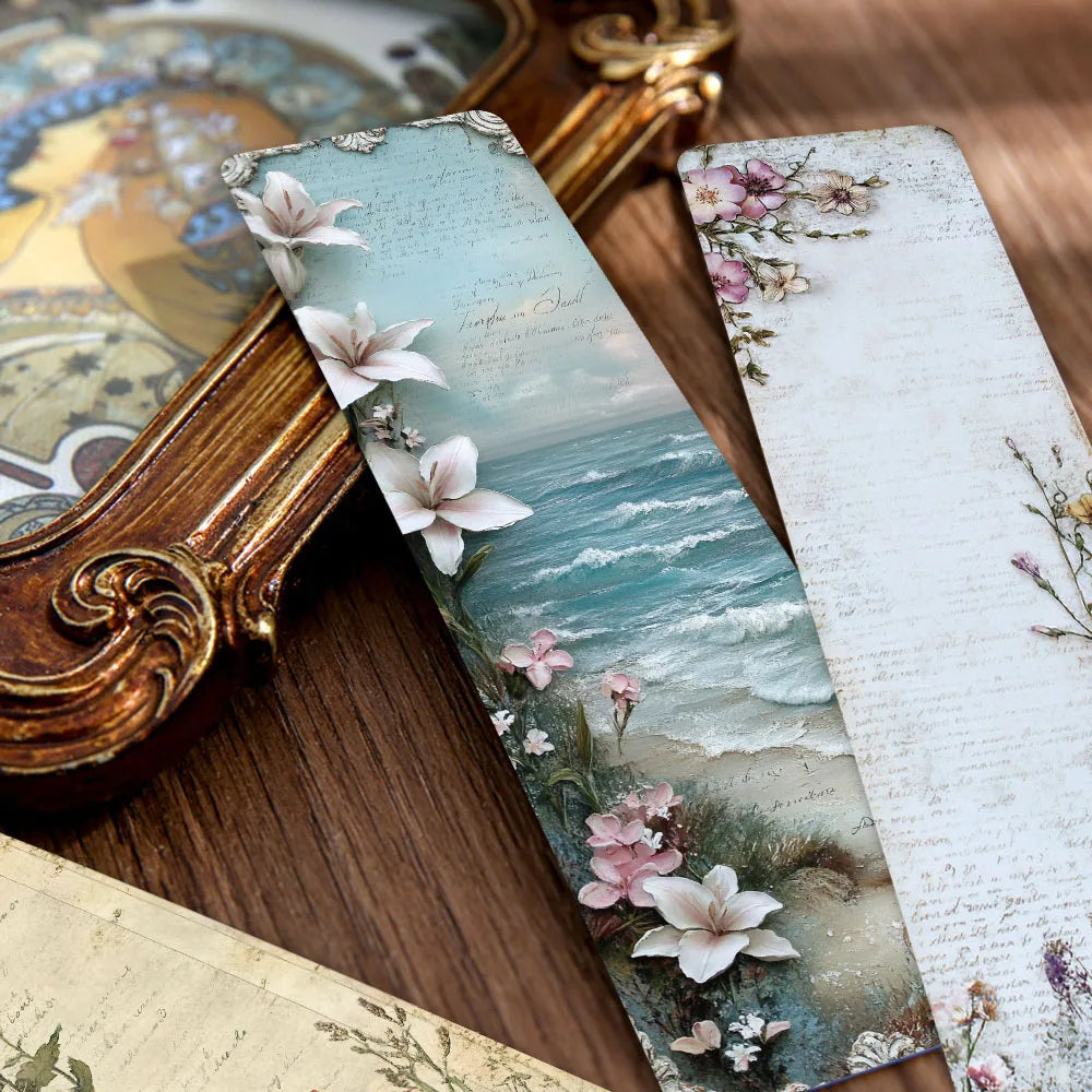 30pcs Vintage Landscape Wallflower Bookmarks