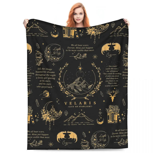 A Court of Thorns and Roses Velaris City of Starlight Blanket