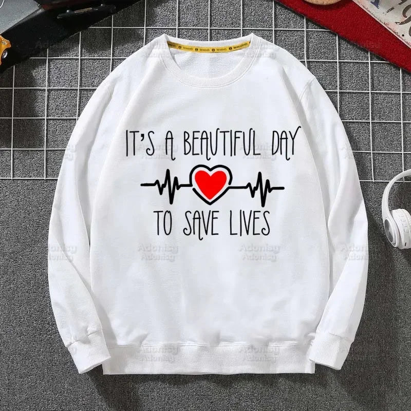Grey's Anatomy White Sweatshirts