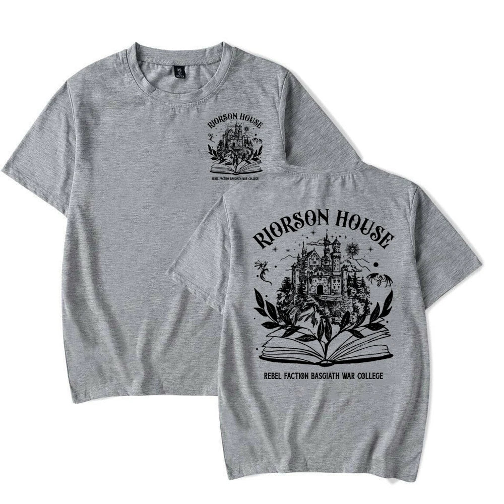 Fourth Wing Xaden Riorson House Basgiath War College Short Sleeve Top