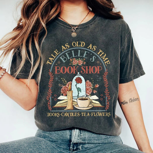Disney Princess Belle's Book Shop Short Sleeve Top