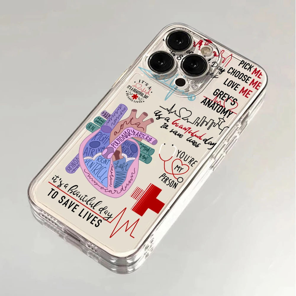 Grey's Anatomy Clear Phone Cases